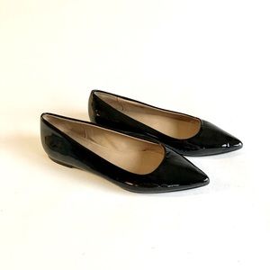 UGG Black Patent Leather Flats